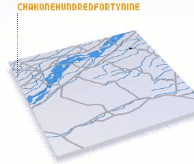 3d view of Chak One Hundred Forty-nine