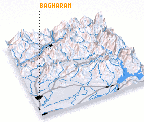 3d view of Bāgh Aram