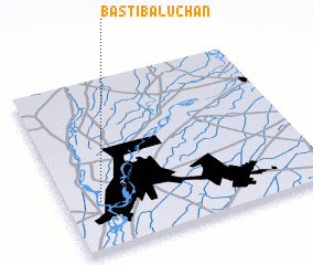 3d view of Basti Baluchān