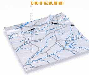 3d view of Dhok Fazal Khān