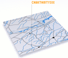 3d view of Chak Thirty-six