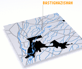 3d view of Basti Ghāzi Shāh