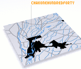 3d view of Chak One Hundred Forty