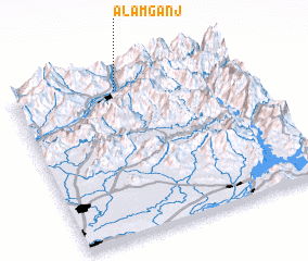 3d view of Ālamganj