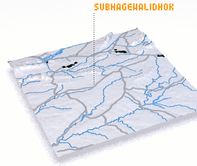 3d view of Subhagewāli Dhok