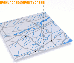 3d view of Chak Five Hundred Seventy-one EB