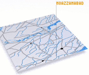 3d view of Moazzamābād