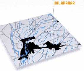 3d view of Kāla Pahār