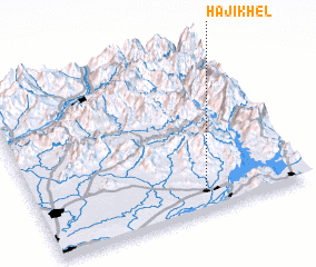 3d view of Hāji Khel