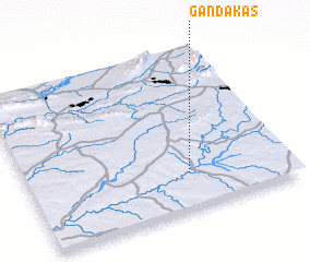 3d view of Gandākas