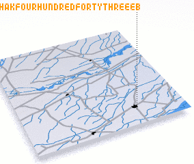 3d view of Chak Four Hundred Forty-three EB