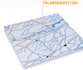 3d view of Talwandi Bhuttiān