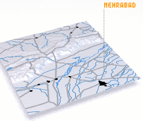 3d view of Mehrābād