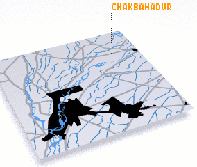 3d view of Chak Bahādur