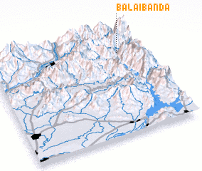 3d view of Balai Bānda