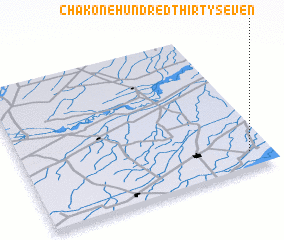 3d view of Chak One Hundred Thirty-seven