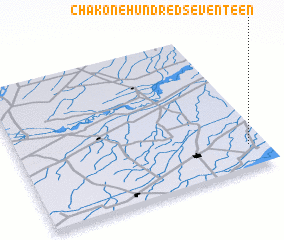 3d view of Chak One Hundred Seventeen