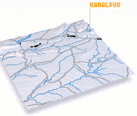 3d view of Kamālpur