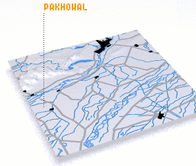 3d view of Pakhowāl