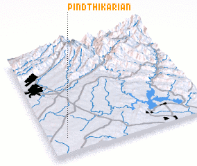 3d view of Pind Thīkariān