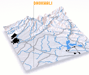 3d view of Dhok Wali