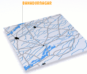 3d view of Bahādurnagar