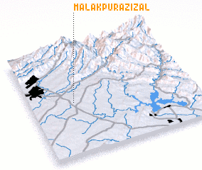 3d view of Malakpur Azizāl