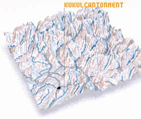 3d view of Kukul Cantonment