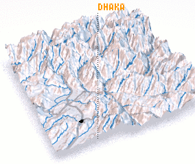3d view of Dhāka