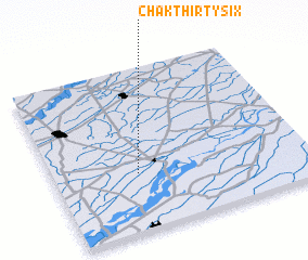 3d view of Chak Thirty-six