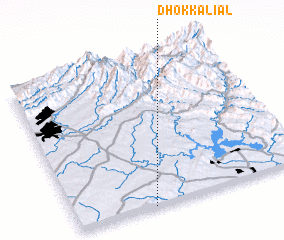 3d view of Dhok Kaliāl