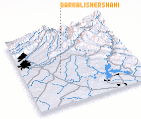 3d view of Darkāli Sher Shāhi