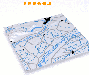 3d view of Dhok Bagwāla