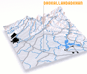 3d view of Dhok Allāhdād Khān