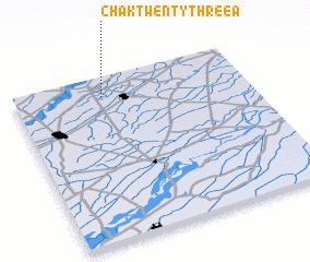 3d view of Chak Twenty-three A