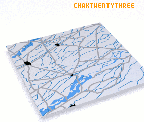 3d view of Chak Twenty-three