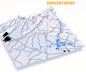 3d view of Dhok Katāriān