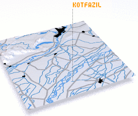 3d view of Kot Fāzil