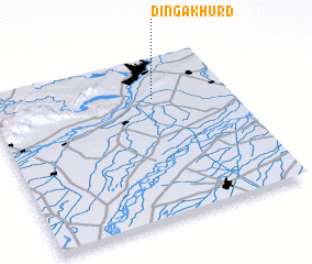 3d view of Dinga Khurd