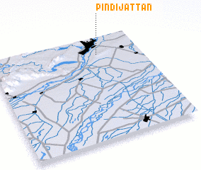 3d view of Pindi Jattān