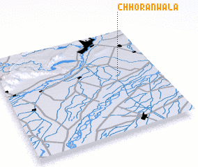 3d view of Chhoranwāla