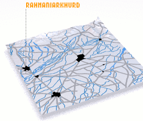 3d view of Rahmāniar Khurd