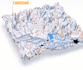 3d view of Chāngan