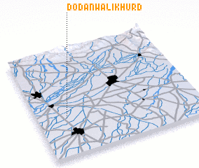 3d view of Dodānwāli Khurd