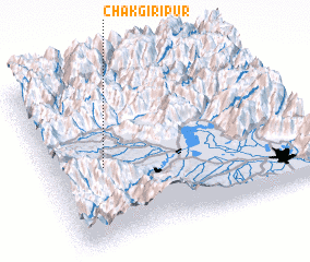 3d view of Chak Giripur