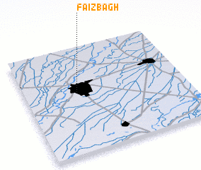 3d view of Faiz Bāgh