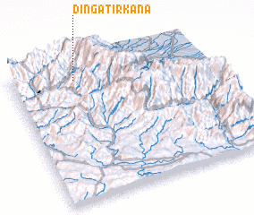 3d view of Dīnga Tirkana