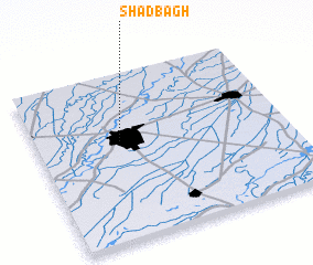 3d view of Shād Bāgh