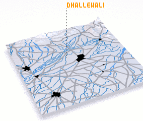 3d view of Dhallewāli