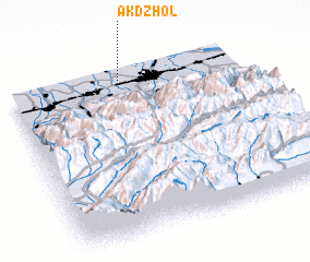 3d view of Ak-Dzhol